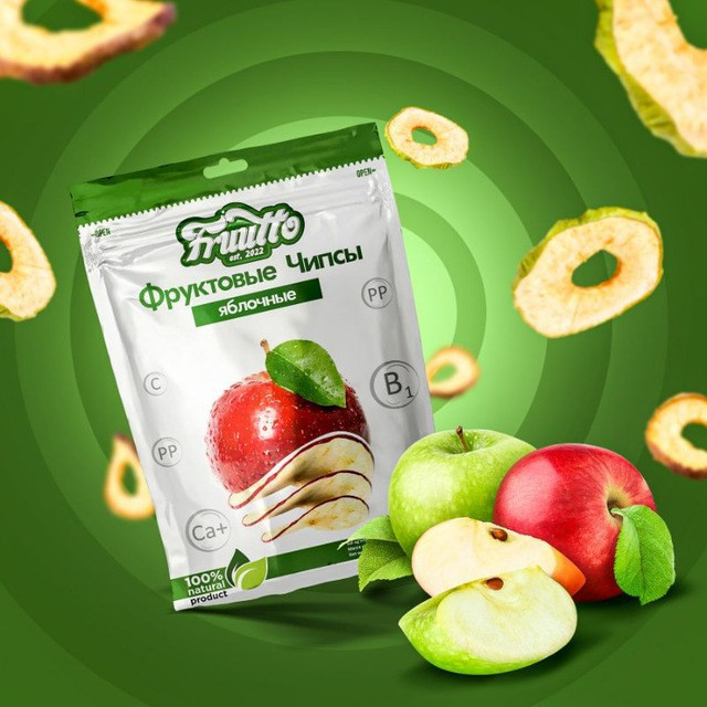 "Fruutto" фруктовый чипси ЯБЛОКО Andijan - photo 1