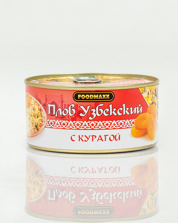 Canned food "Uzbek pilaf with dried apricots", 325g Tashkent - photo 1