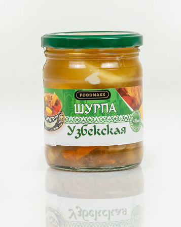 Canned food "Uzbek Shurpa", glass jars, 430 ml Tashkent - photo 1